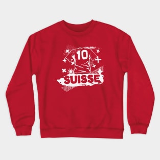Vintage Swiss Football // Retro Grunge Switzerland Soccer Crewneck Sweatshirt